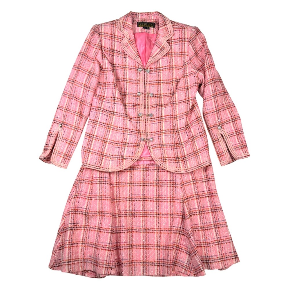 Classic Pink Plaid Women's Skirt by Unknown Brand Barbie Core Clueless Inspired